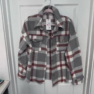 Garanimals Gray and Red Checkered Kids Jacket